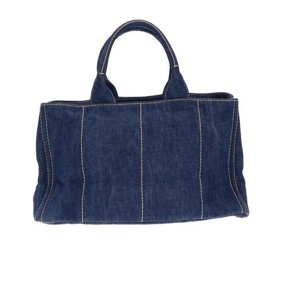 Prada Bag Tote Denim Kanapa Blue - Picture 1 of 7